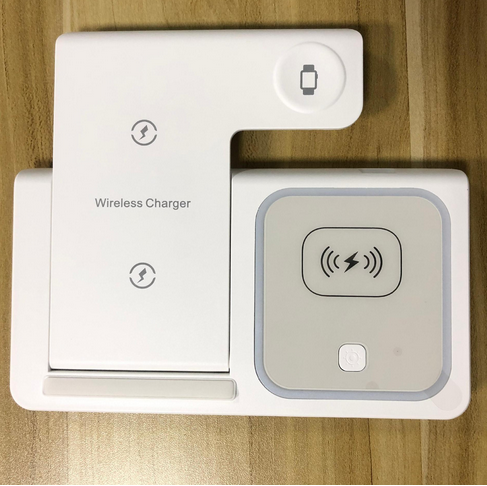 New wireless charger 3 in 1 fast charging stand foldable for Qi mobile phone earphone watch