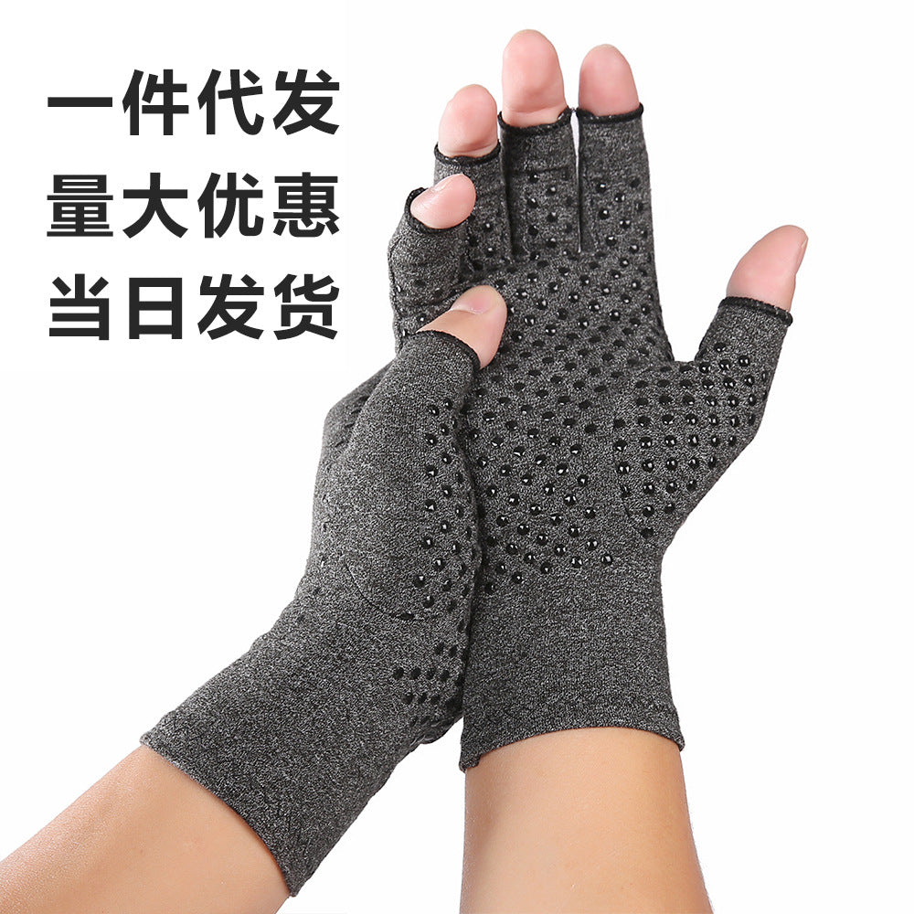 Kensallo Wholesale Indoor Sports Health Care Half Finger Gloves Rehabilitation Training Pressure Gloves