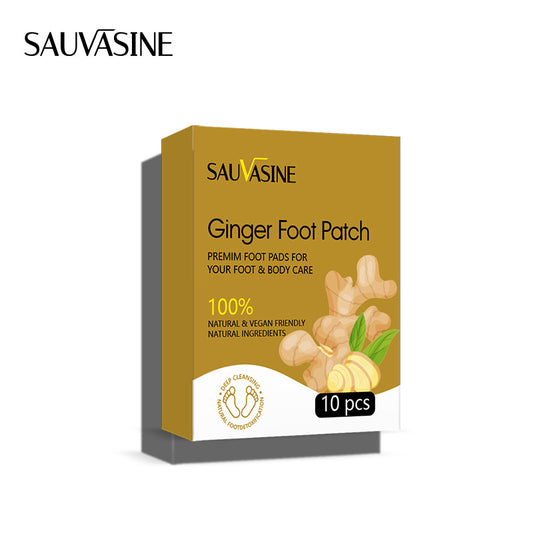 LANTHOME Ginger Foot Patch for Peaceful Sleep, Heat Relief, Meridian Activation, Dehumidification, Gas Cold Care Patch