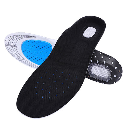 Cuttable Silicone Shoe Insoles Free Size Men Women Orthotic Arch Support Sport Shoe Pad Soft Running Insert Cushion