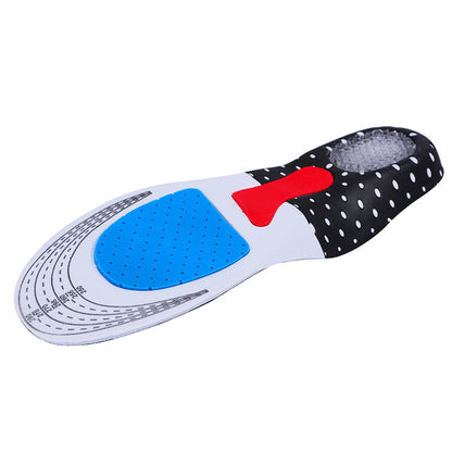 Cuttable Silicone Shoe Insoles Free Size Men Women Orthotic Arch Support Sport Shoe Pad Soft Running Insert Cushion