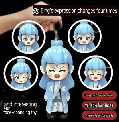 Ao Bing's expression changes four times - Fun face-changing doll toy