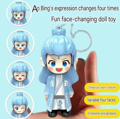 Ao Bing's expression changes four times - Fun face-changing doll toy