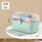 Household large medical box plastic multi-layer compartment drug storage box mask family emergency portable first aid box