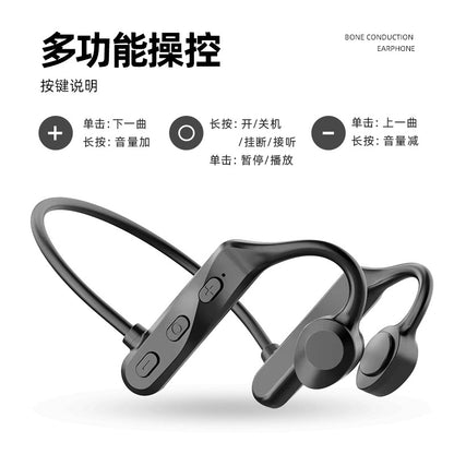 Black technology k69 concept bone conduction bluetooth earphones, neck-hung neck sports running painless wearing cross-border new products