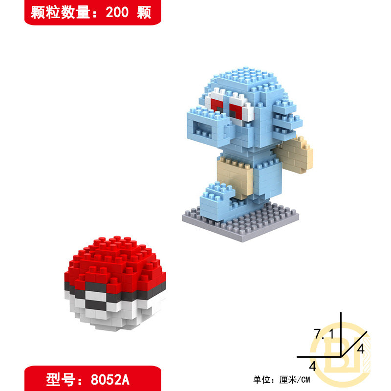 LBYU Le Baiyu Pokemon Pokémon Pokémon Diamond Particle Micro-building Block Toy Three-dimensional Puzzle