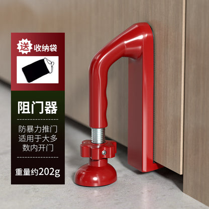 It can protect the single girl who is living alone in the room. Adjustable door blocker hotel security single-living anti-theft home door blocking door stopper female portable. It give you the time to find the help in case.