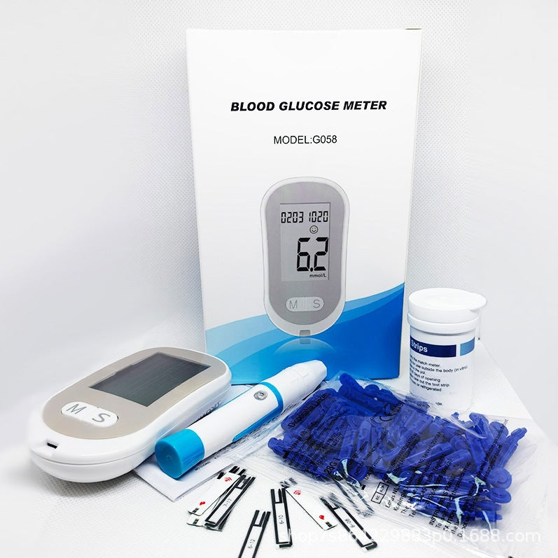 Fully automatic home blood analyzer fast code-free portable medical high-precision blood glucose meter for the elderly