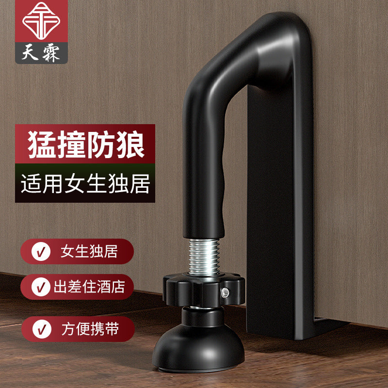 It can protect the single girl who is living alone in the room. Adjustable door blocker hotel security single-living anti-theft home door blocking door stopper female portable. It give you the time to find the help in case.