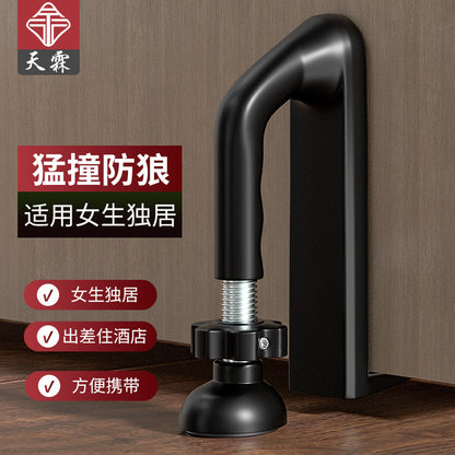 It can protect the single girl who is living alone in the room. Adjustable door blocker hotel security single-living anti-theft home door blocking door stopper female portable. It give you the time to find the help in case.