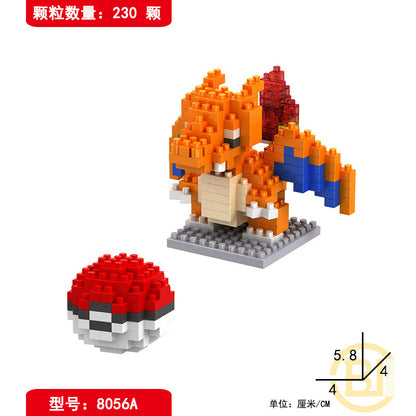LBYU Le Baiyu Pokemon Pokémon Pokémon Diamond Particle Micro-building Block Toy Three-dimensional Puzzle