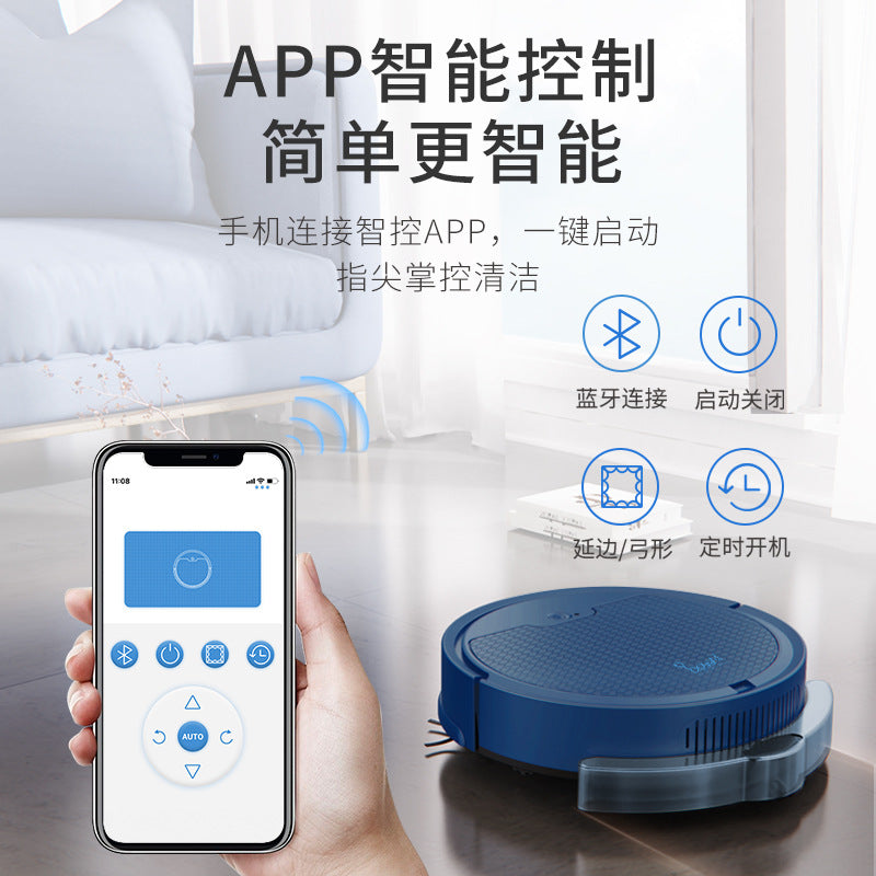 APP intelligent sweeping robot with water tank Household sweeping, suction and dragging three-in-one cleaning machine sweeper manufacturers wholesale