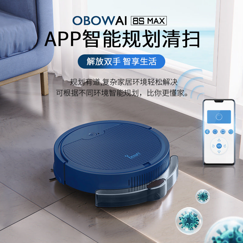 APP intelligent sweeping robot with water tank Household sweeping, suction and dragging three-in-one cleaning machine sweeper manufacturers wholesale