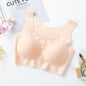 Same style bra without steel ring vest bra seamless ice silk bra underwear women's sexy bra gathered