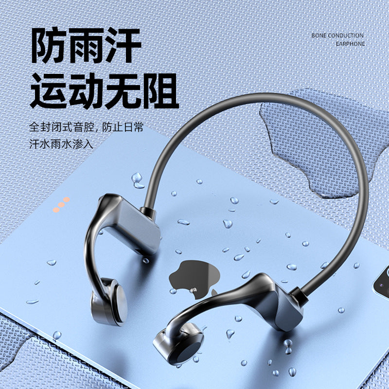 Black technology k69 concept bone conduction bluetooth earphones, neck-hung neck sports running painless wearing cross-border new products