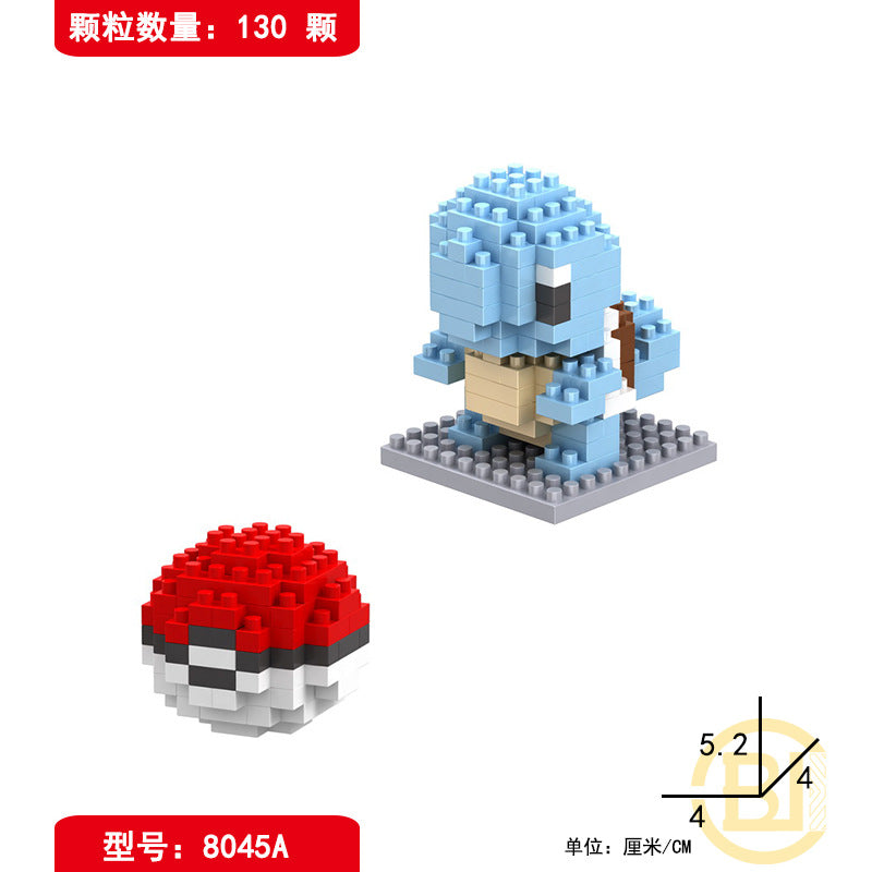 LBYU Le Baiyu Pokemon Pokémon Pokémon Diamond Particle Micro-building Block Toy Three-dimensional Puzzle