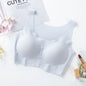 Same style bra without steel ring vest bra seamless ice silk bra underwear women's sexy bra gathered