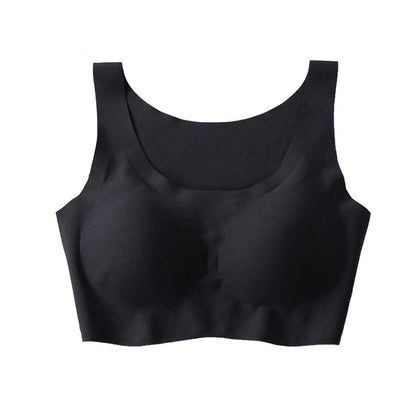 Same style bra without steel ring vest bra seamless ice silk bra underwear women's sexy bra gathered