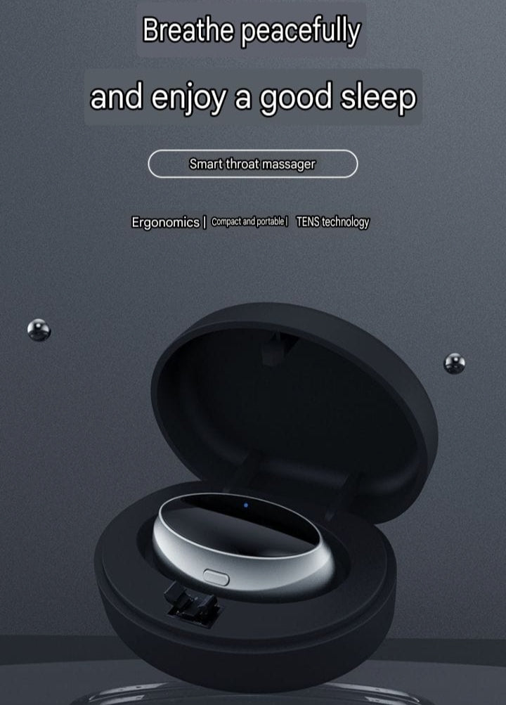 New intelligent snoring device, portable electric anti-snoring device, home double pulse throat snoring device